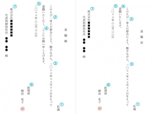 退職願・退職届 (2)