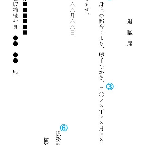 退職届