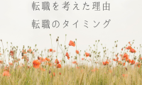 転職を考えた理由・転職のタイミング