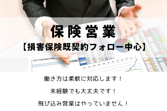 損害保険営業/横浜市金沢区/月給30万円以上可能 イメージ